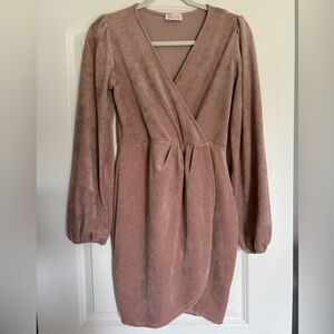 Pink Velvet Pink Lily Dress